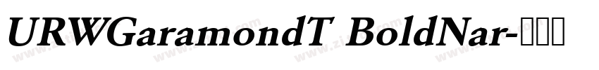 URWGaramondT BoldNar字体转换